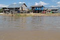 Houses on Inle Lake shore