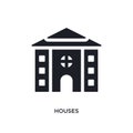 houses isolated icon. simple element illustration from real estate concept icons. houses editable logo sign symbol design on white Royalty Free Stock Photo