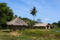 Houses in Iwahig prison Penal farm, Palawan Royalty Free Stock Photo