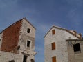 Houses at the Kastela Riviera in Croatia Royalty Free Stock Photo