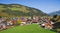Houses at Kirchberg in tirol - Kitzbuhel Austria Royalty Free Stock Photo