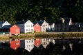 Houses in Laerdal Royalty Free Stock Photo