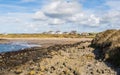 Houses look out on Porth Trecastell