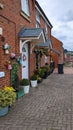 houses made of red brick stones Royalty Free Stock Photo