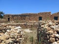 Houses made of stone in Lampedusa Royalty Free Stock Photo