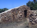 houses made of stone in Lampedusa Royalty Free Stock Photo