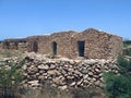 Houses made of stone in Sicily Italy Royalty Free Stock Photo