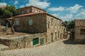 Houses made of stone with staircase in an alley Royalty Free Stock Photo