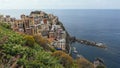 Houses of Manarola, Cinque Terre, Italy Royalty Free Stock Photo