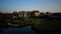 Houses of Marken island, Netherlands