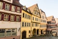 Houses at Marktplatz (Market Square) in Schwabisch Hall, Germa Royalty Free Stock Photo