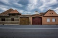 Houses in Miercurea Sibiului Royalty Free Stock Photo