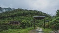 Houses in Mingyue Mountain, Jiangxi, China Royalty Free Stock Photo