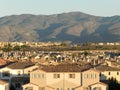 Houses and the mountain, Chula Vista, California, USA Royalty Free Stock Photo