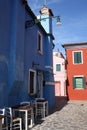 Colored houses in Burano Island, Venice, Italy