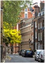 Houses near Deans Yard and Westminster Cathedral in London Royalty Free Stock Photo