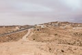 Houses in oasis in Sahara desert, Tunisia Royalty Free Stock Photo