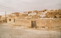 Houses in oasis in Sahara desert, Tunisia Royalty Free Stock Photo