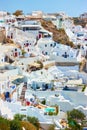 Houses in Oia town in Santorini