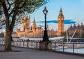 Houses of Parliament and Big Ben in London Royalty Free Stock Photo