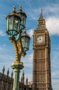 Houses of Parliament and Big Ben in London Royalty Free Stock Photo