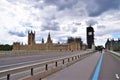 Westminster Bridge, Houses of Parliament and Big Ben, London Royalty Free Stock Photo