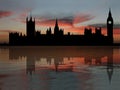 Houses Of Parliament At Dusk