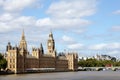 Houses of Parliament, London, Westminster Bridge, River Thames, landscape, copy space Royalty Free Stock Photo