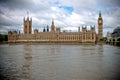 The houses of Parliament and the river Thames Royalty Free Stock Photo