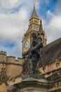 Statue of Oliver Cromwell outside the Houses of Parliament