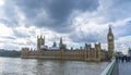 The Houses of Parliament Westminster with Big Ben and Queen Elizabeth Tower London UK Royalty Free Stock Photo