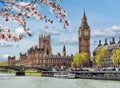 Houses of Parliament Westminster palace and Big Ben tower, London, UK Royalty Free Stock Photo
