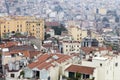 Houses and public buildings densely cover an area of Istanbul, Turkey Royalty Free Stock Photo