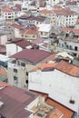 Houses and public buildings densely cover an area of Istanbul, Turkey Royalty Free Stock Photo