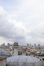 Houses and public buildings densely cover an area of Istanbul, Turkey Royalty Free Stock Photo