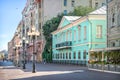 Houses of Pushkin and Andrei Bely on Arbat in Moscow