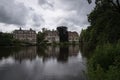 A quiet neighborhood overlooking the Vondelpark, Amsterdam, the Netherlands. Royalty Free Stock Photo