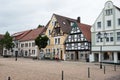 Houses at Rathausplatz in Horn in Lippe, East Westphalia Royalty Free Stock Photo