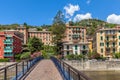 Houses in Recco, Italy. Royalty Free Stock Photo