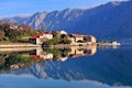 Houses reflection in the sea