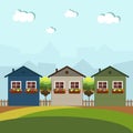 Houses For Rent / Sale. Real Estate Concept Royalty Free Stock Photo