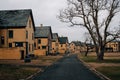Houses and road at Fort Hancock, at Gateway National Recreation Area in Sandy Hook, New Jersey