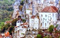Houses in Rocamadour Royalty Free Stock Photo
