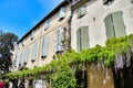 houses in ronda spain, photo as a background , in saint maries de la mer sea village Camargue, france , aigues mortes Royalty Free Stock Photo