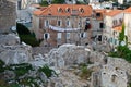 Houses Ruins in the Center of Dubrovnik Royalty Free Stock Photo