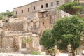Houses Ruins, Spinalonga Leper Colony Fortress, Elounda, Crete Royalty Free Stock Photo