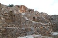 Houses Ruins, Spinalonga Leper Colony Fortress, Elounda, Crete Royalty Free Stock Photo