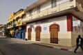 Houses in Saint Louis Senegal Royalty Free Stock Photo