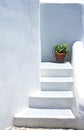 Houses of Santorini in details Royalty Free Stock Photo
