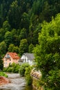 Houses in schiltach black forest, Germany Royalty Free Stock Photo